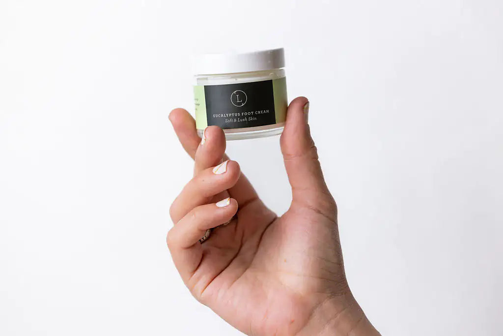 Eucalyptus Shea Butter Foot Cream with CBD (THC free).