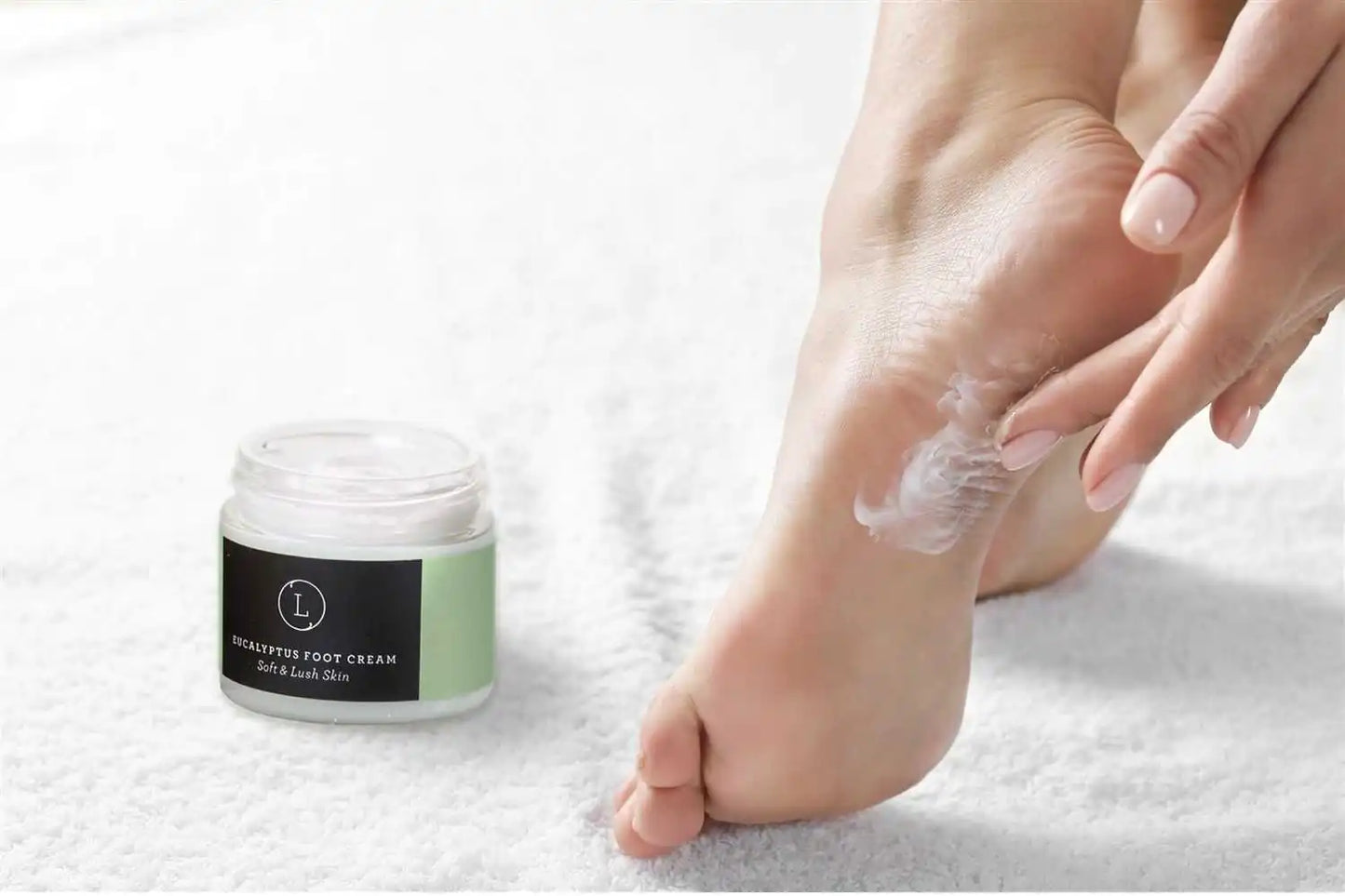 Eucalyptus Shea Butter Foot Cream.