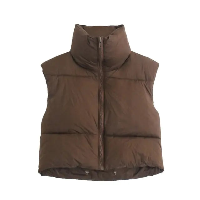 -Quilted Vest Winter Coat Jacket