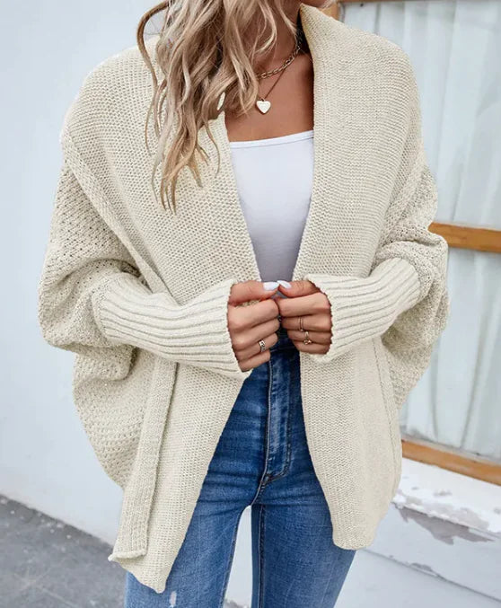 -Loose Knitted Sweater Cardigan