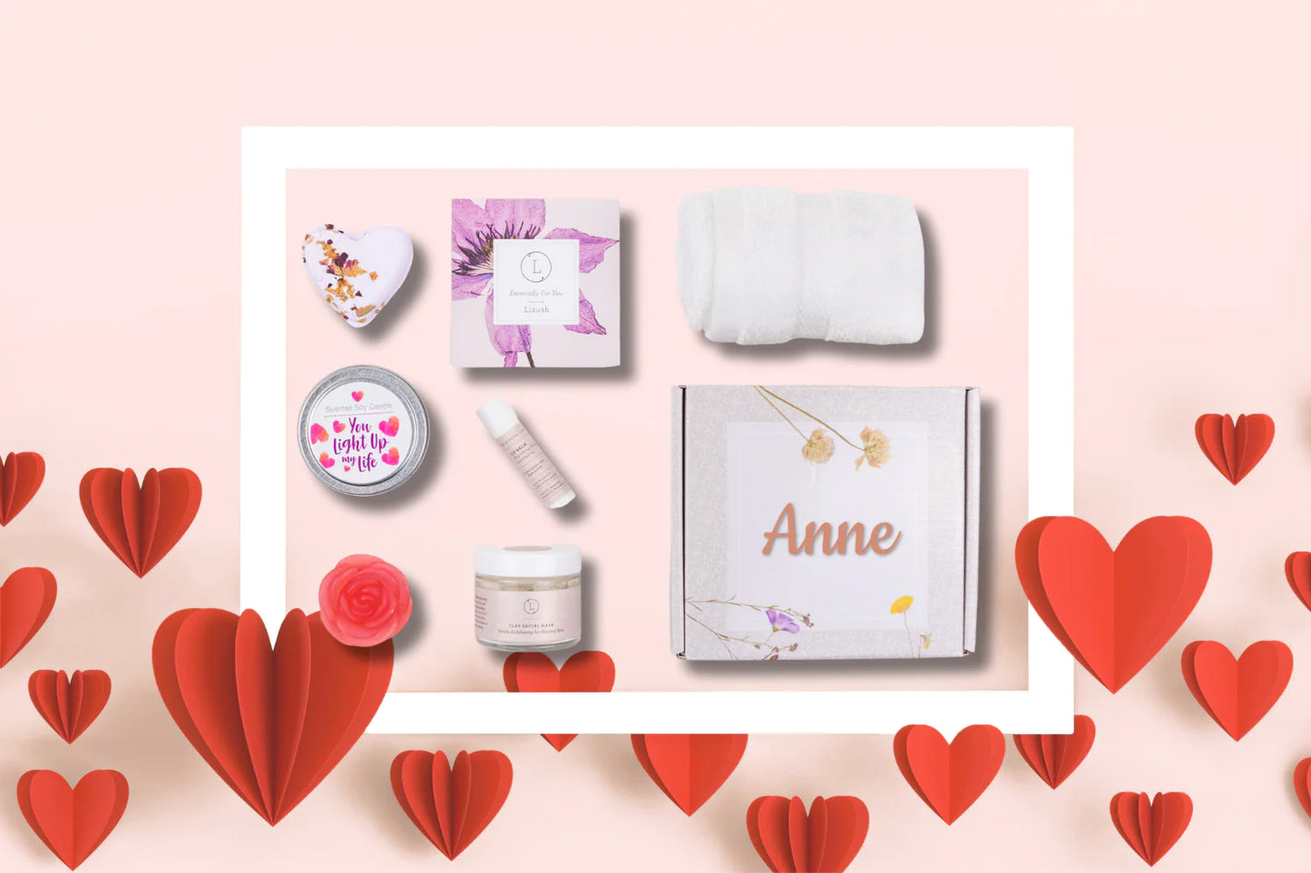 Cute LOVE Special Gift Box, Natural Skincare Gift Box, Mother's Day Gift, BFF, Sister.