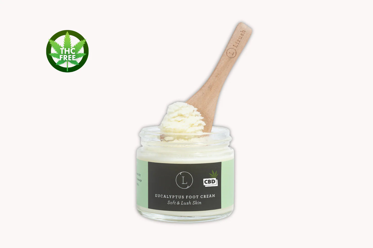 Eucalyptus Shea Butter Foot Cream with CBD (THC free).