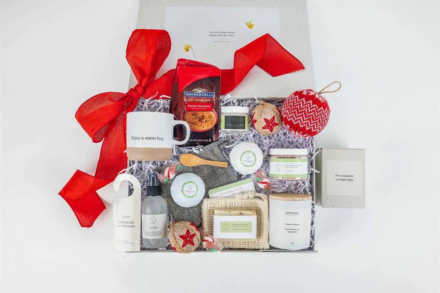 Christmas Gift Basket, Christmas Gift Set Box.