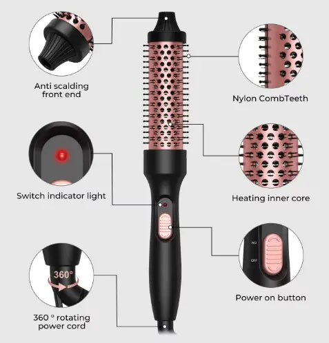 3 In1 Hair Straightener Curler And Ionic Hair Dryer.